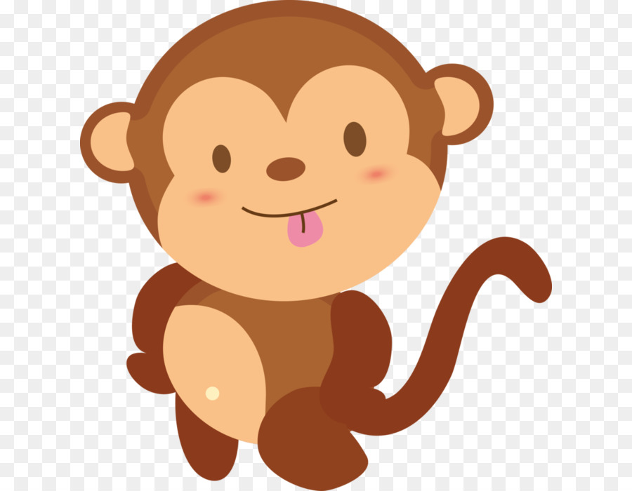 Desenho de filhote de macaco PNG Transparente [download] - Designi