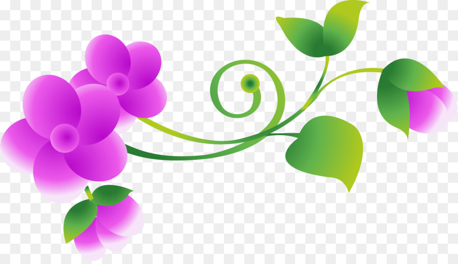 Flores E Borboletas，Folhas PNG