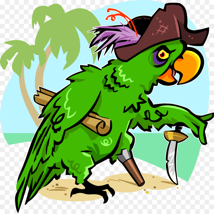 Papagaio Pirata，Verde PNG