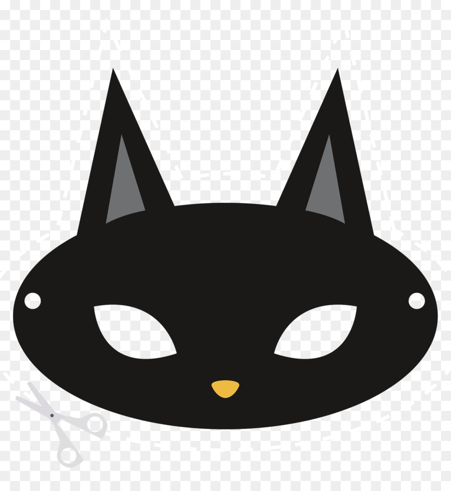 Máscara De Gato，Fantasia PNG