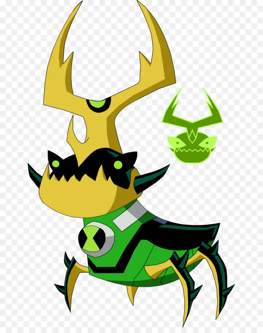 Alienígena Verde E Amarelo，Super Herói PNG