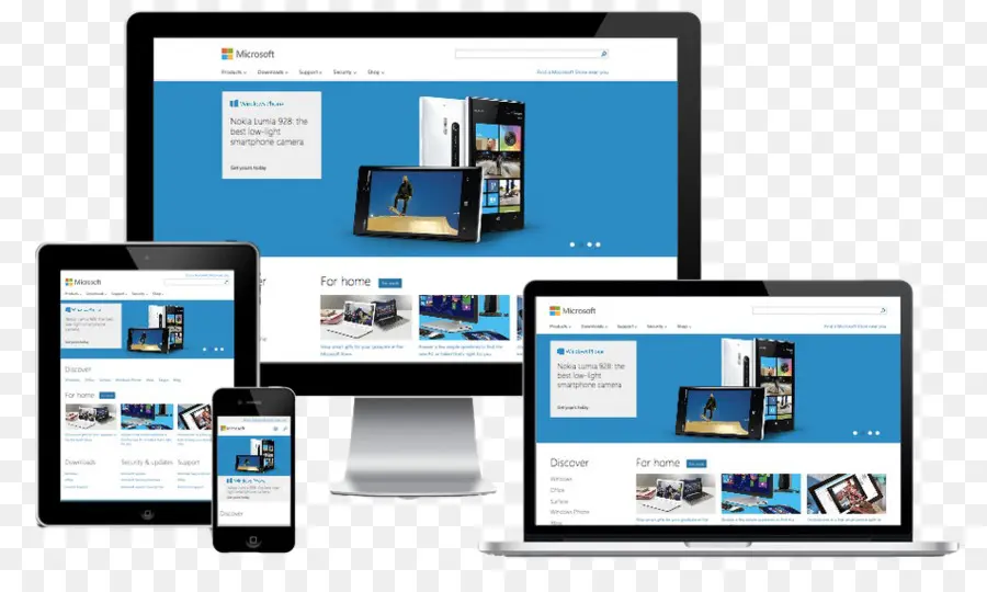 Responsive Web Design，Desenvolvimento Web PNG