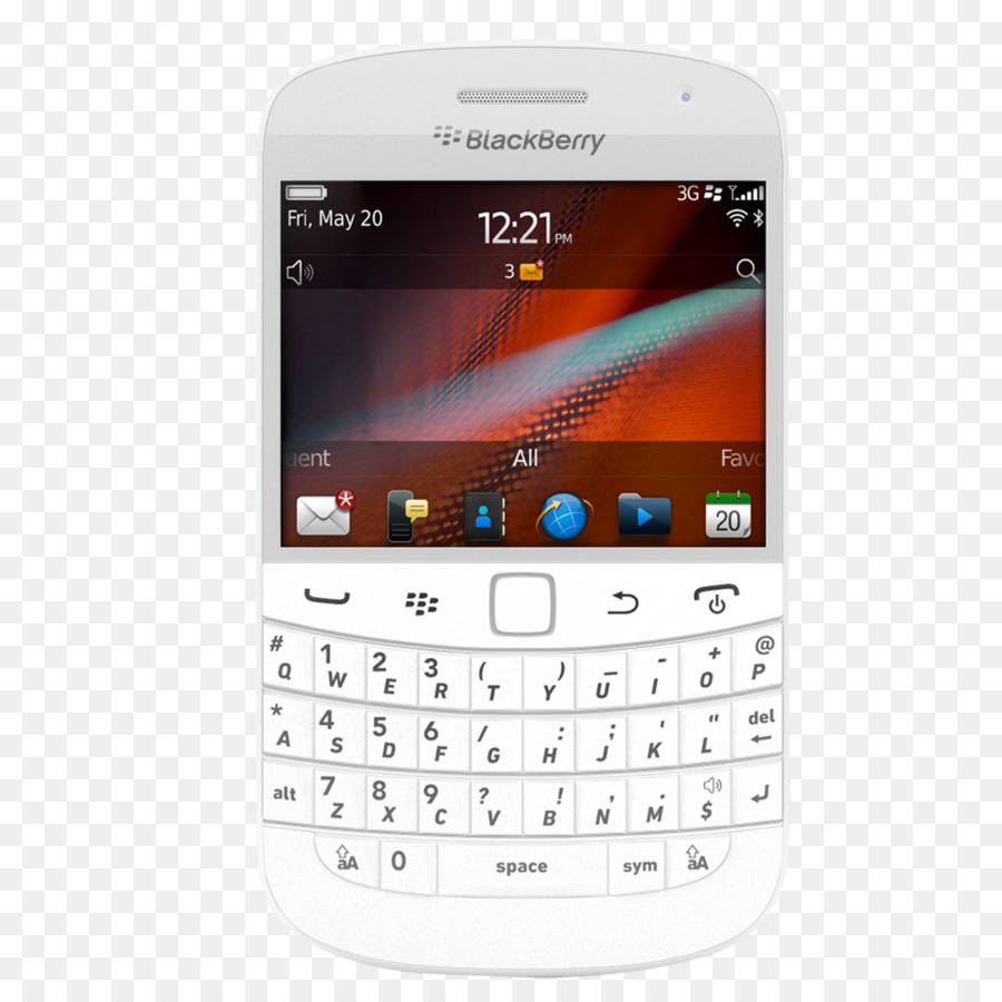 Telefone Blackberry，Branco PNG