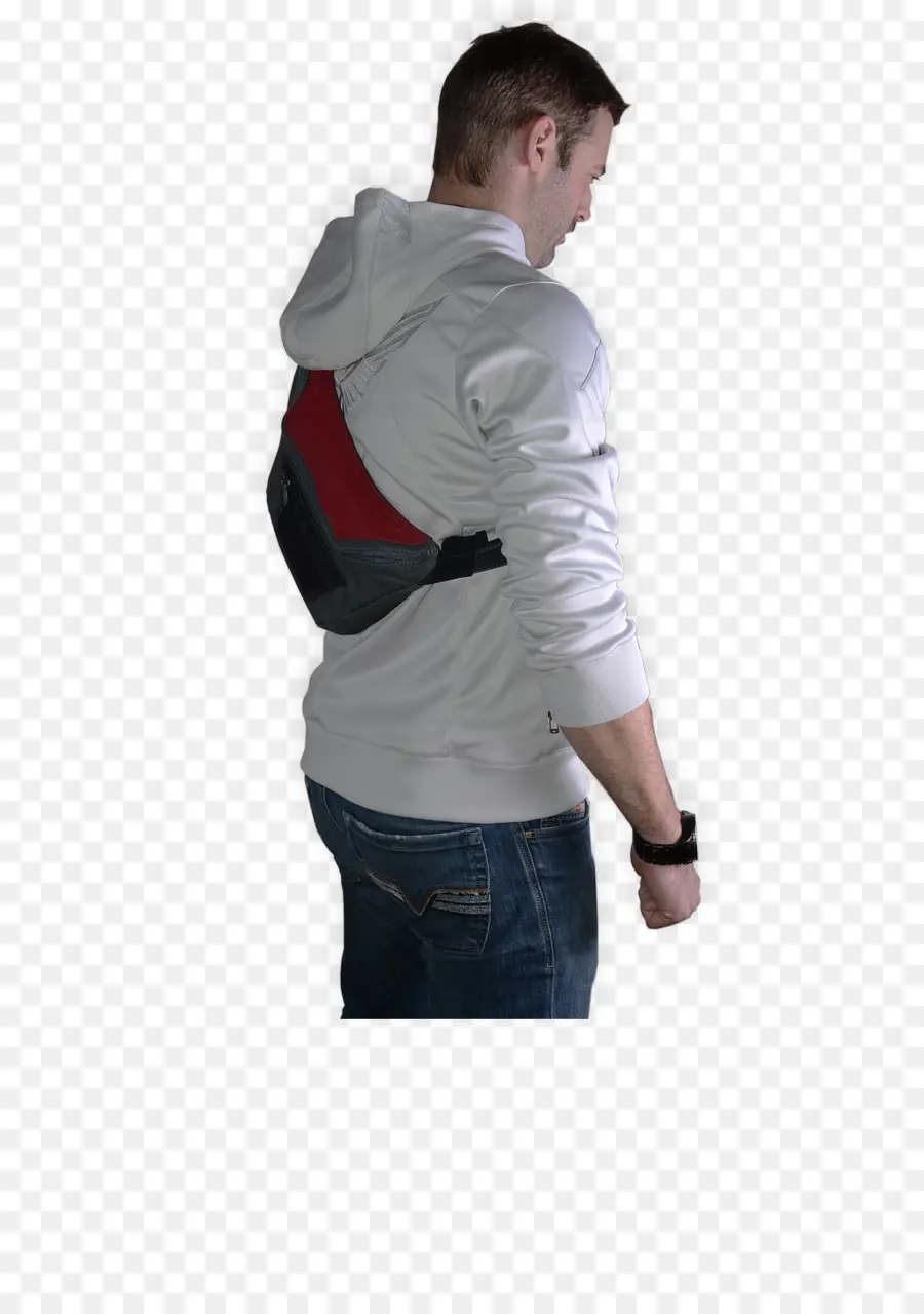 Homem Com Mochila，Capuz PNG