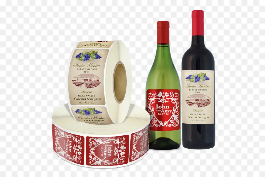 Garrafas De Vinho，Rótulos PNG