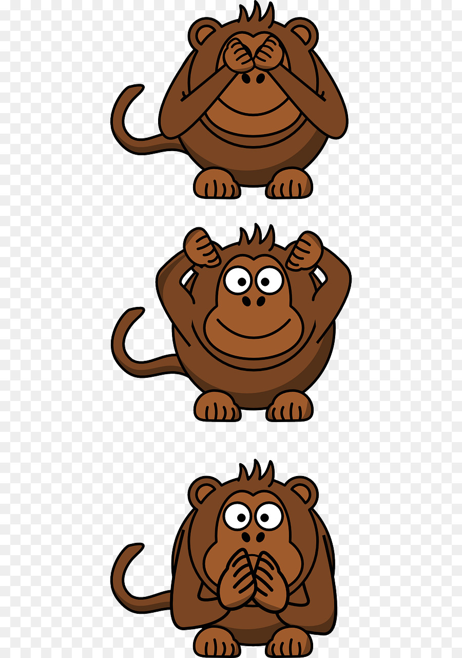 Tshirt，Três Macacos Sábios PNG