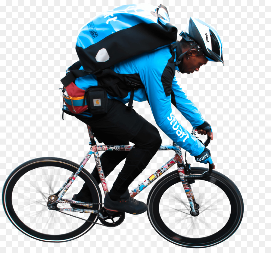 Os Capacetes Para Ciclistas，Courier PNG