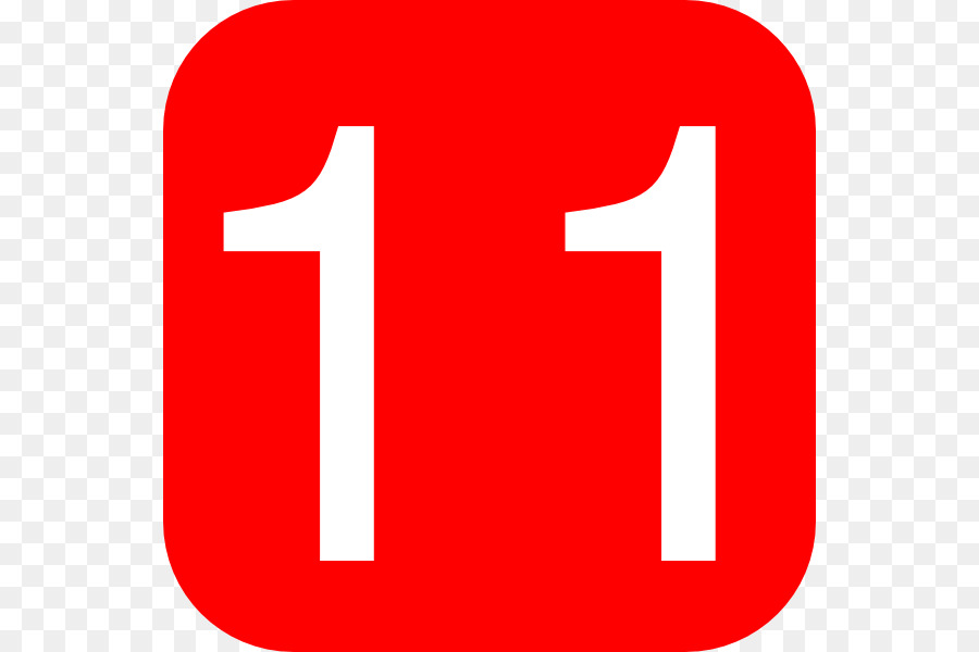 Número 11，Vermelho PNG