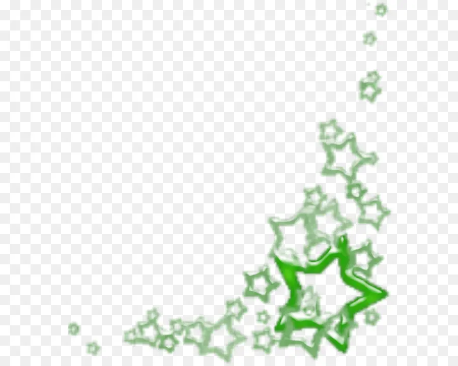 Estrelas，Verde PNG