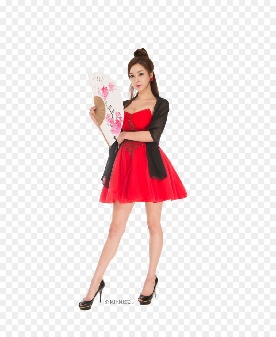 Mulher De Vestido Vermelho，Modelo PNG