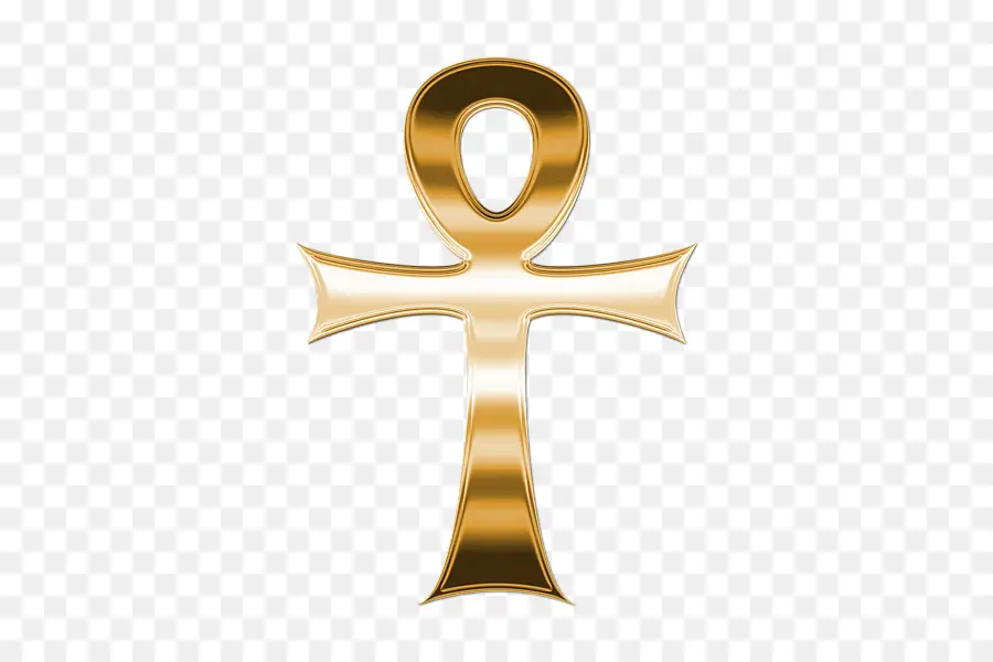 Símbolo Ankh，Ouro PNG