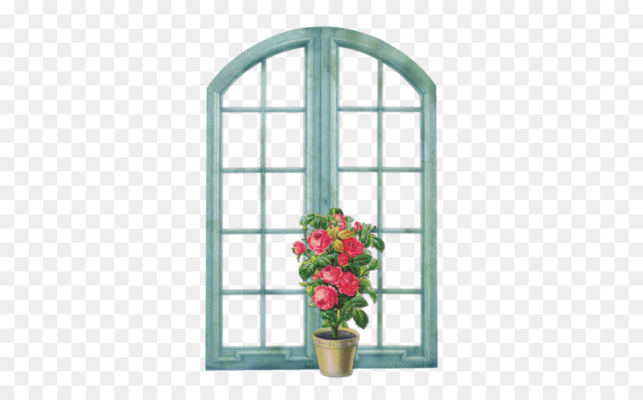 Janela Com Flores，Plantar PNG