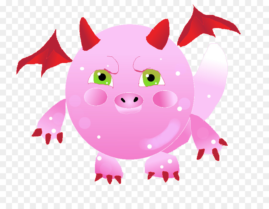 Dragão Rosa，Bonitinho PNG