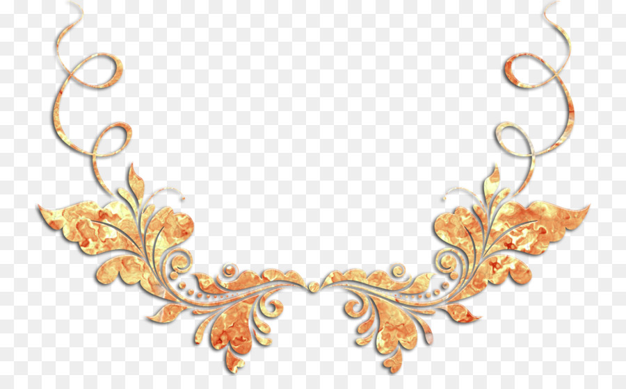 Design Floral Dourado，Floral PNG