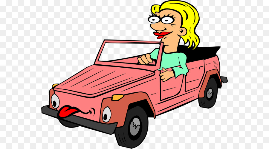 Carro Rosa，Motorista PNG