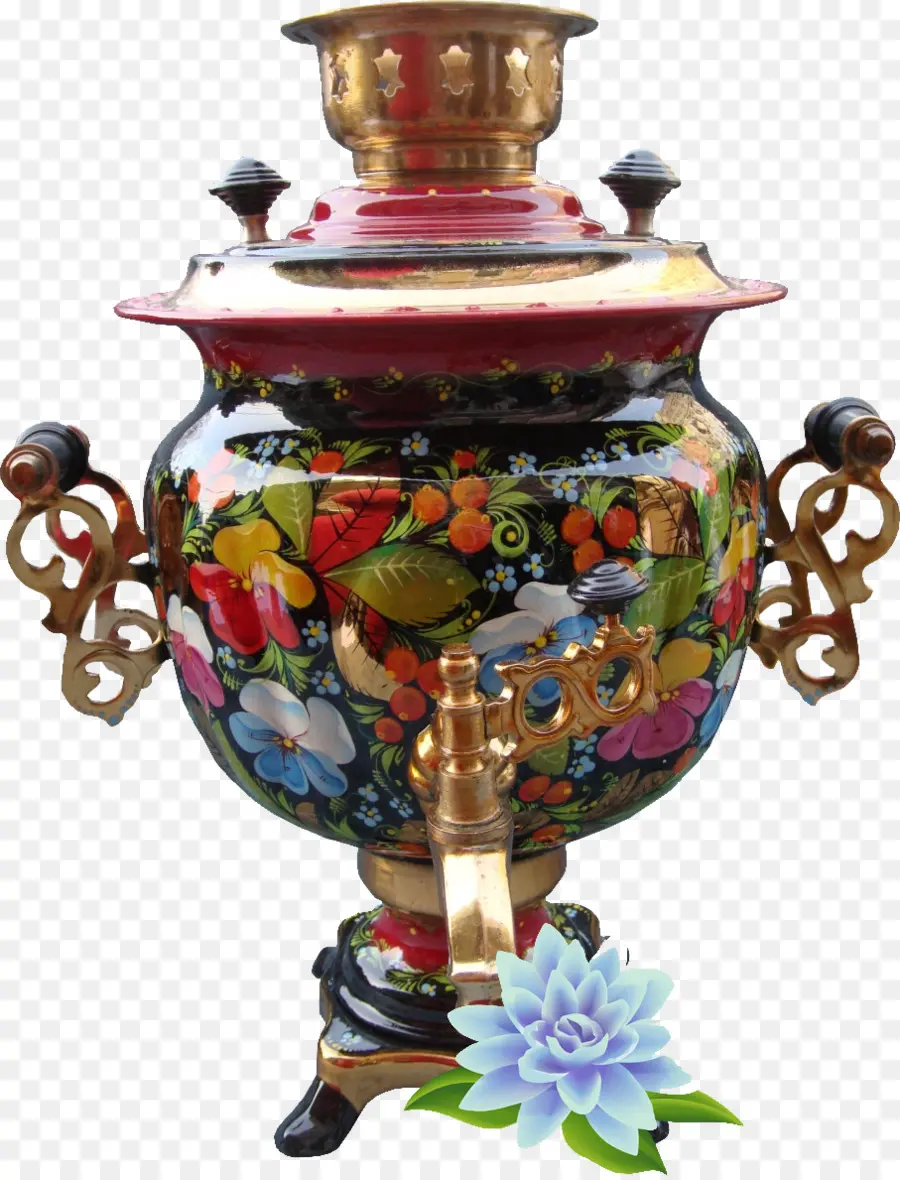 Samovar Colorido，Chá PNG