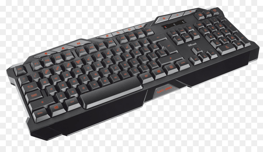 Teclado Preto，Luz De Fundo Vermelha PNG