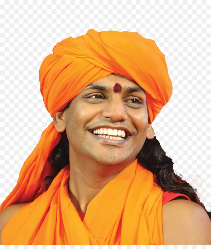 Homem De Turbante Laranja，Sorriso PNG