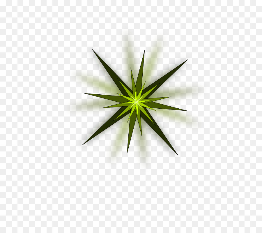 Estrela Verde，Brilho PNG