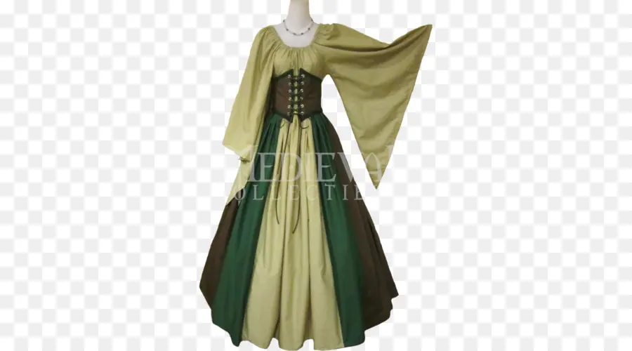 Vestido Medieval，Espartilho PNG