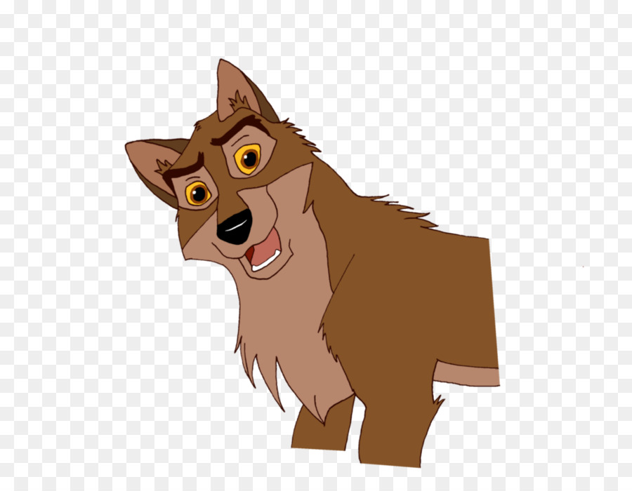 Lobo Marrom Dos Desenhos Animados，Bonitinho PNG