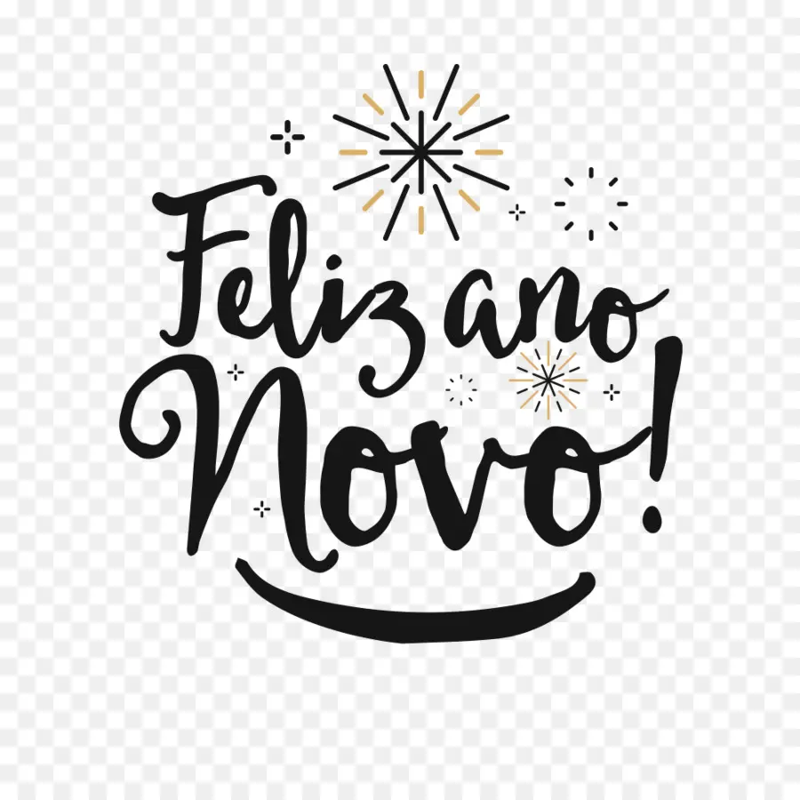 Feliz Ano Novo，Celebração PNG