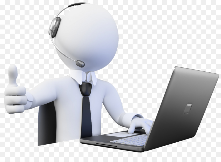 Figura Branca Com Laptop，Fone De Ouvido PNG