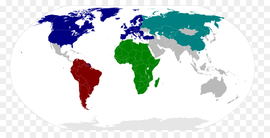 Mapa Mundial，Continentes PNG