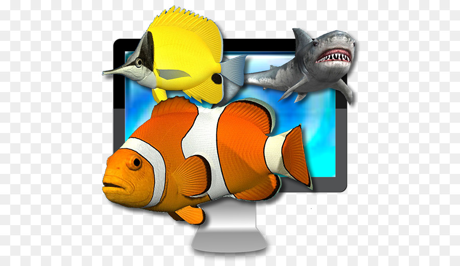 Peixe E Computador，Computador PNG