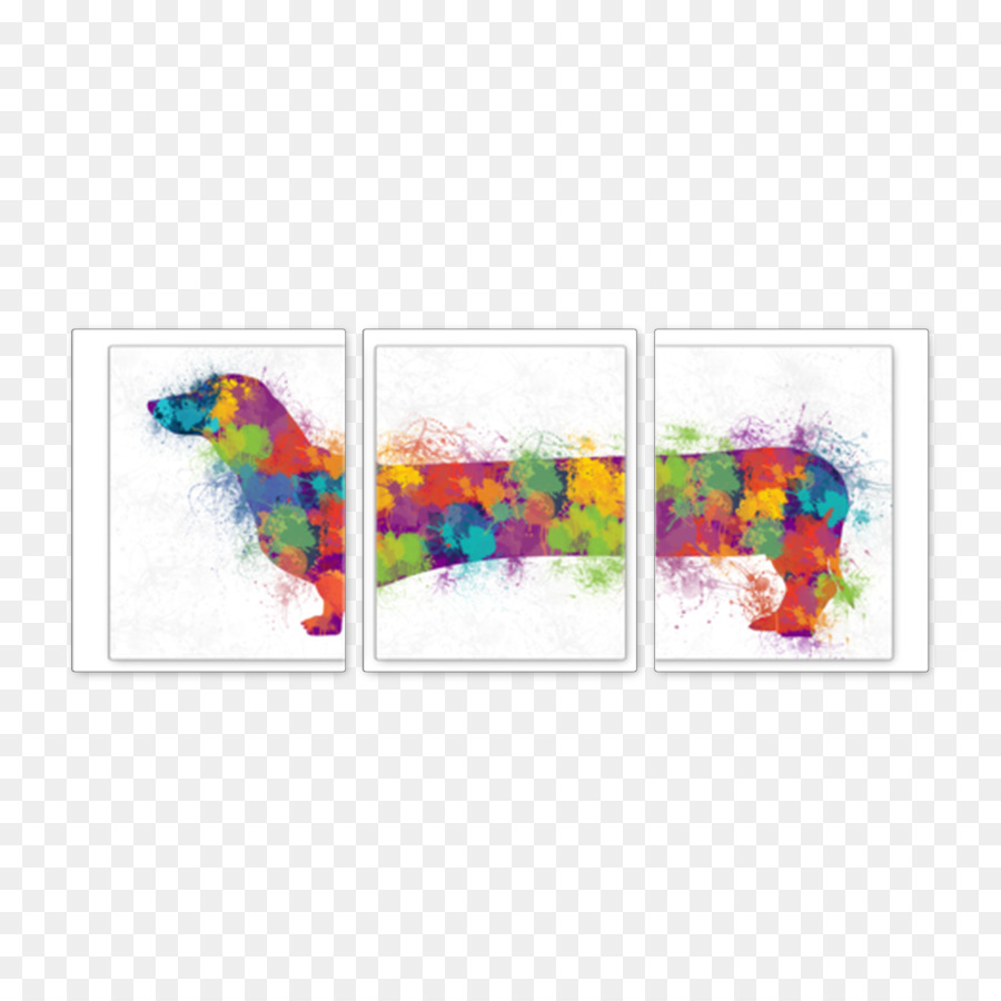 Cachorro Colorido，Arte PNG