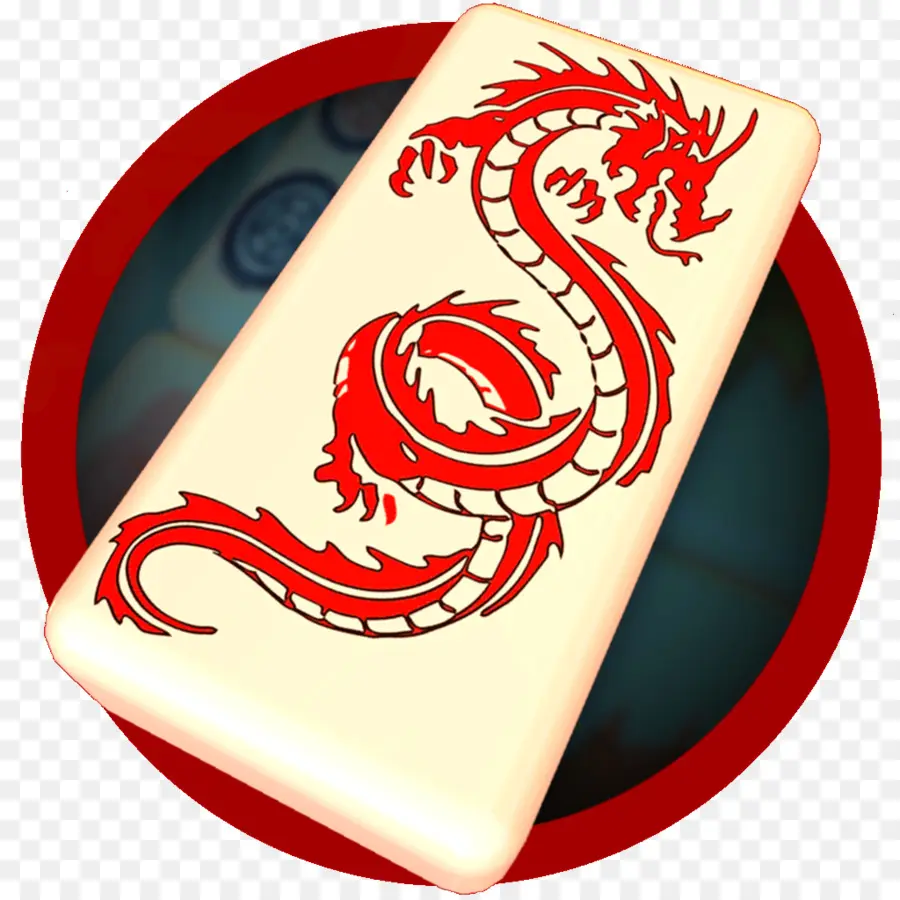 Azulejo De Mahjong，Dragão PNG