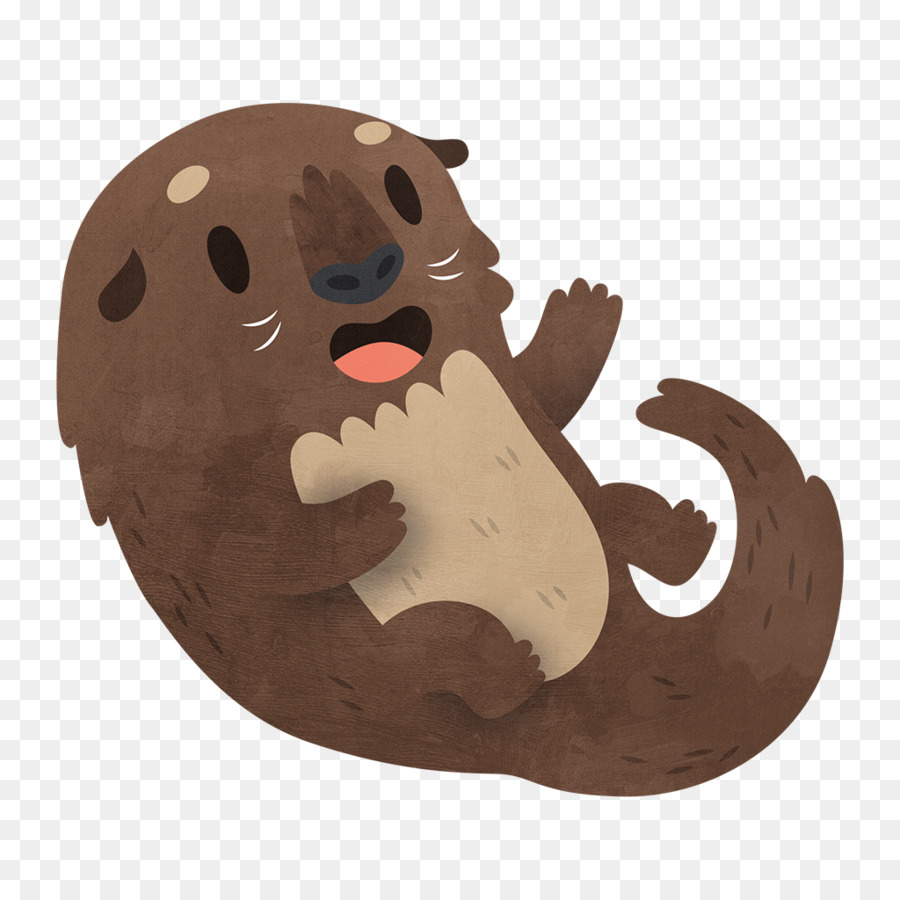 Lontra De Desenho Animado，Bonitinho PNG