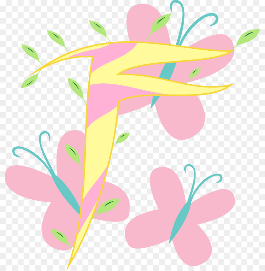 Design Floral，Fluttershy PNG