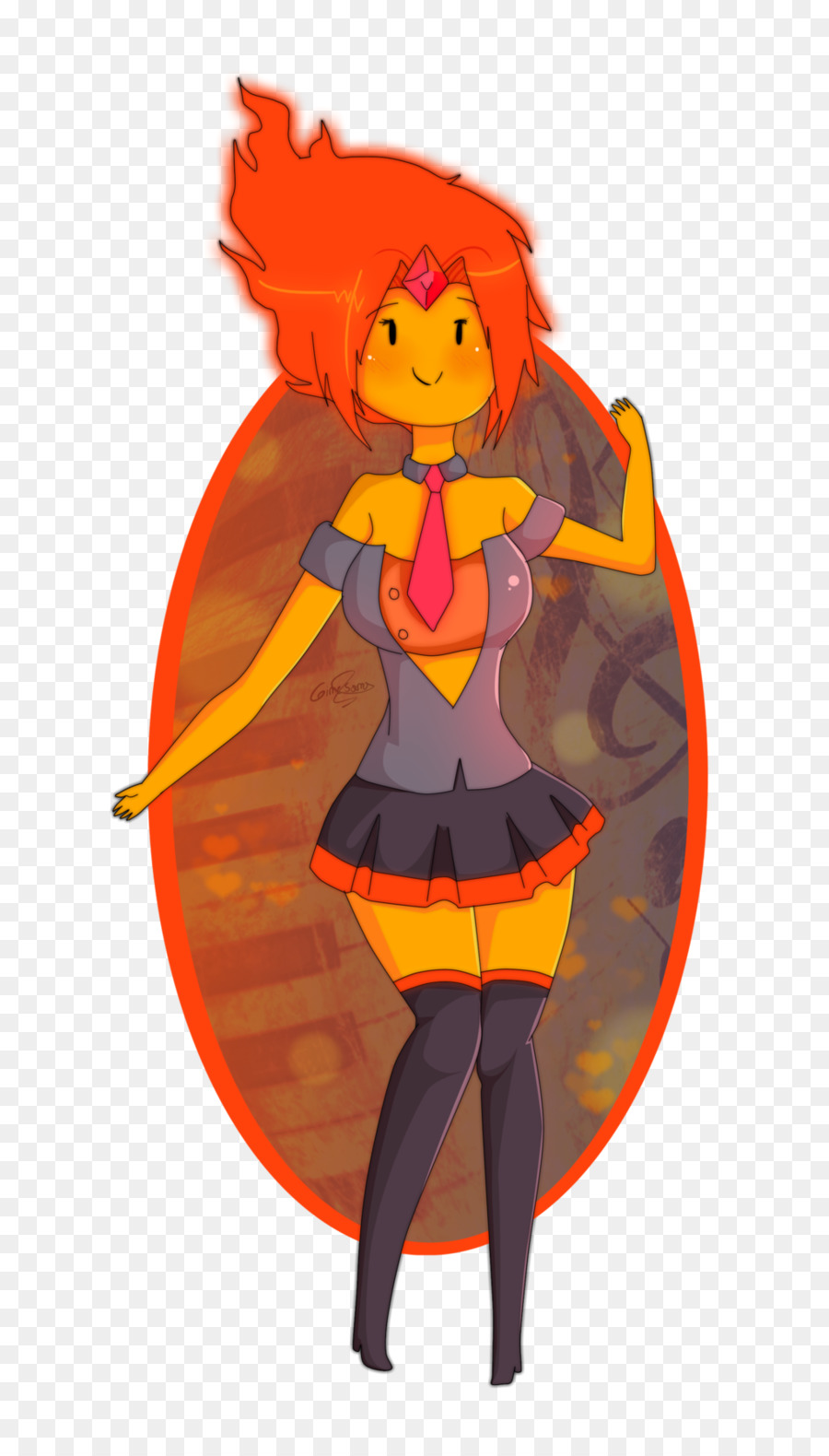 Garota Anime，Cabelo Ruivo PNG