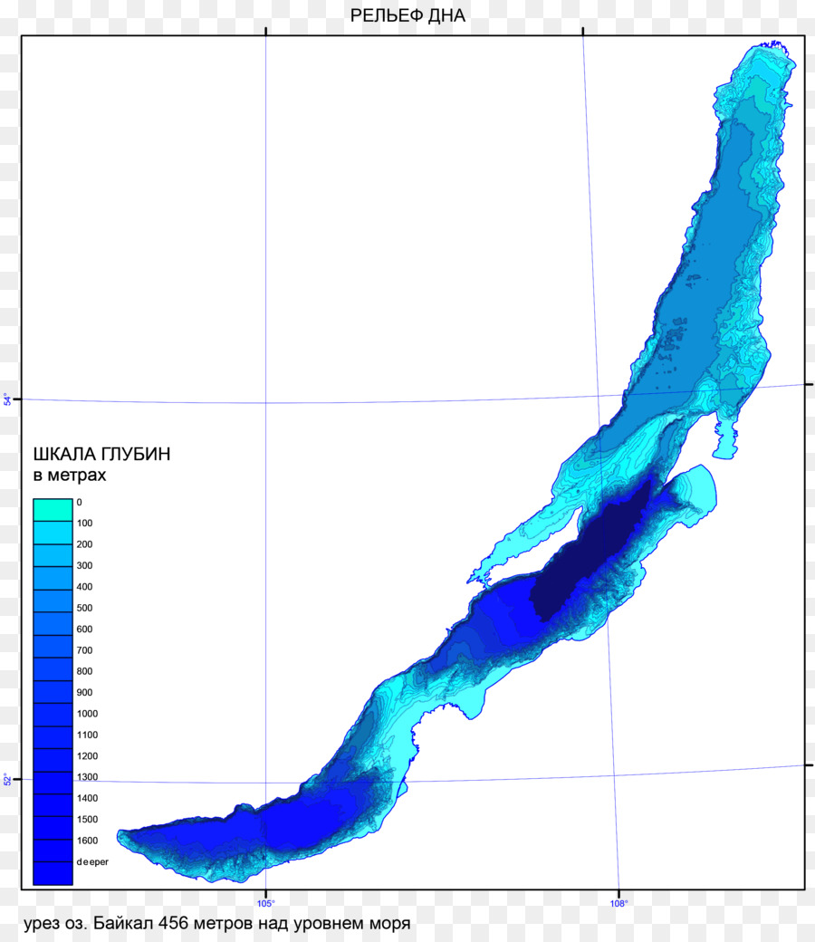 Lago Baikal，Profundidade PNG