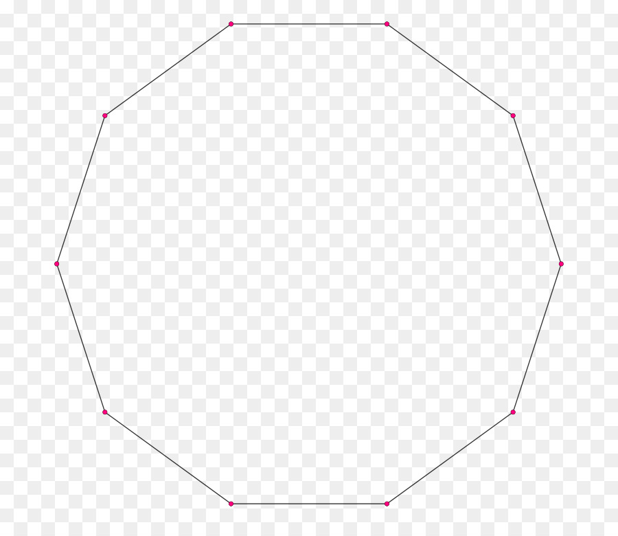 Decagon，Polígono Equilátero PNG