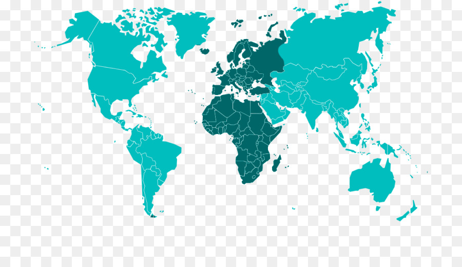 Mapa Mundial，Continentes PNG