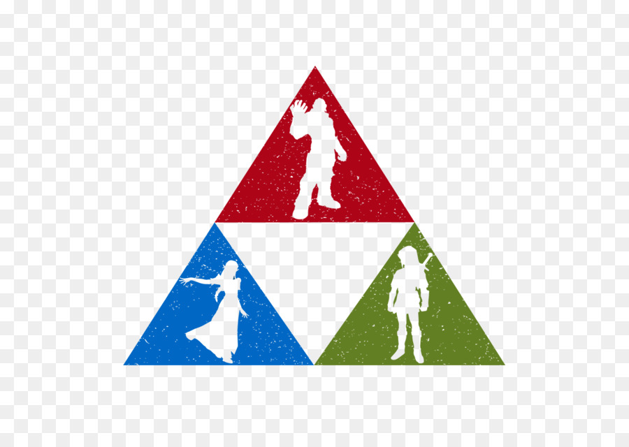 Triforce Com Personagens，Triângulo PNG