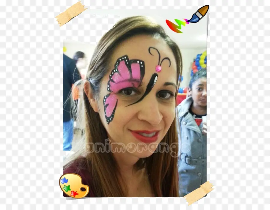 Pintura Facial，Borboleta PNG