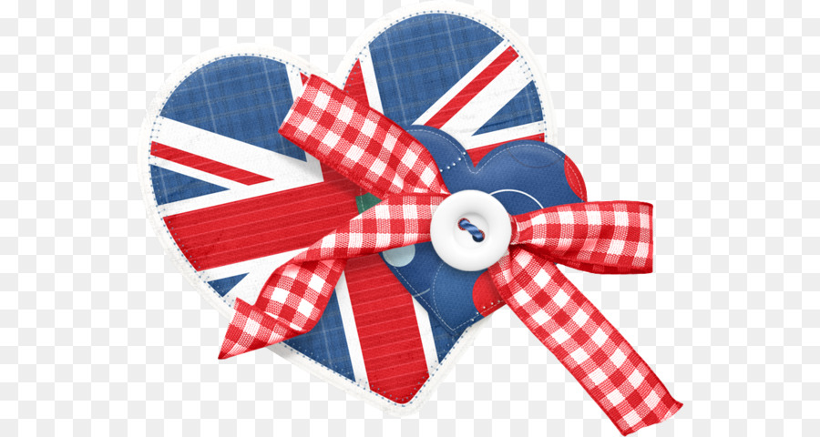 Coração Com Union Jack，Fita PNG