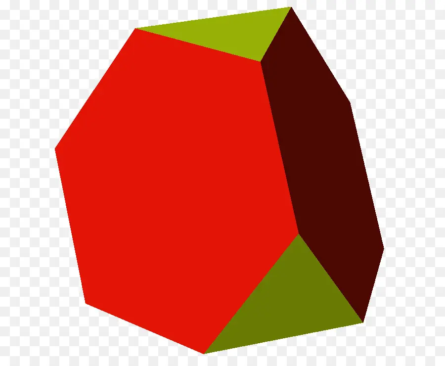 Poliedro Vermelho E Verde，Forma 3d PNG