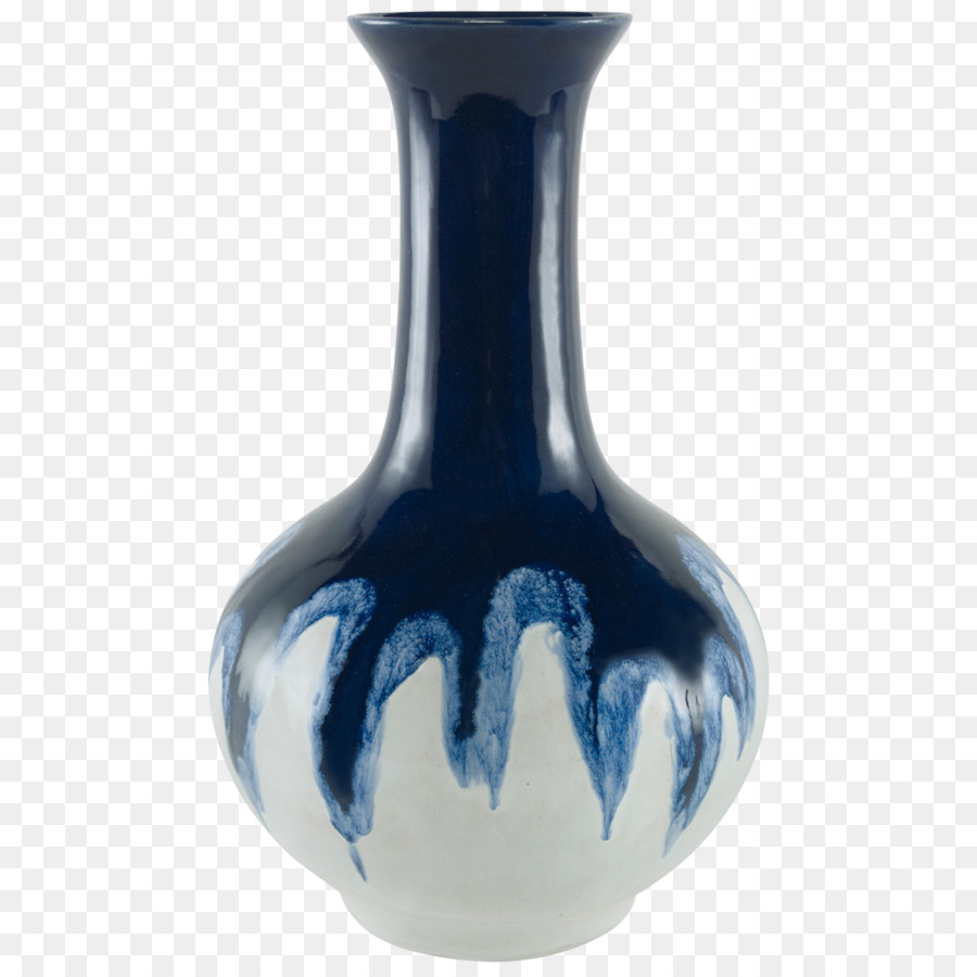 Vaso Azul E Branco，Vidro PNG