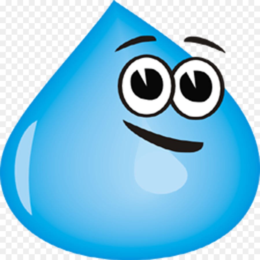 Gota De água Azul，Desenho Animado PNG