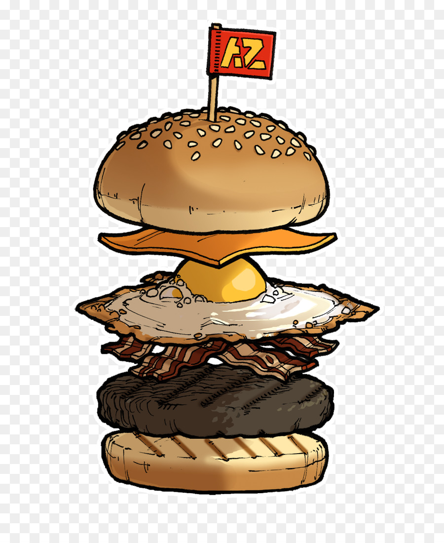 Cheeseburger，Bacon Ovo E Queijo Sanduíche PNG