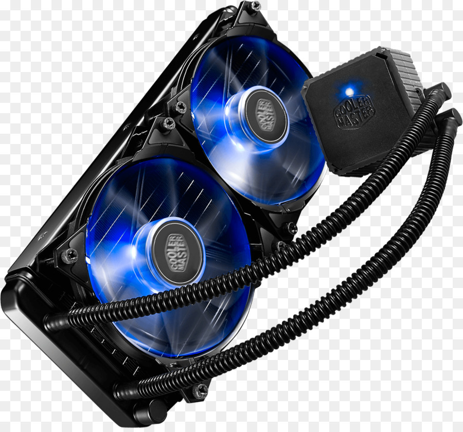 Cooler Master，Computador Com Sistema De Resfriamento De Peças PNG