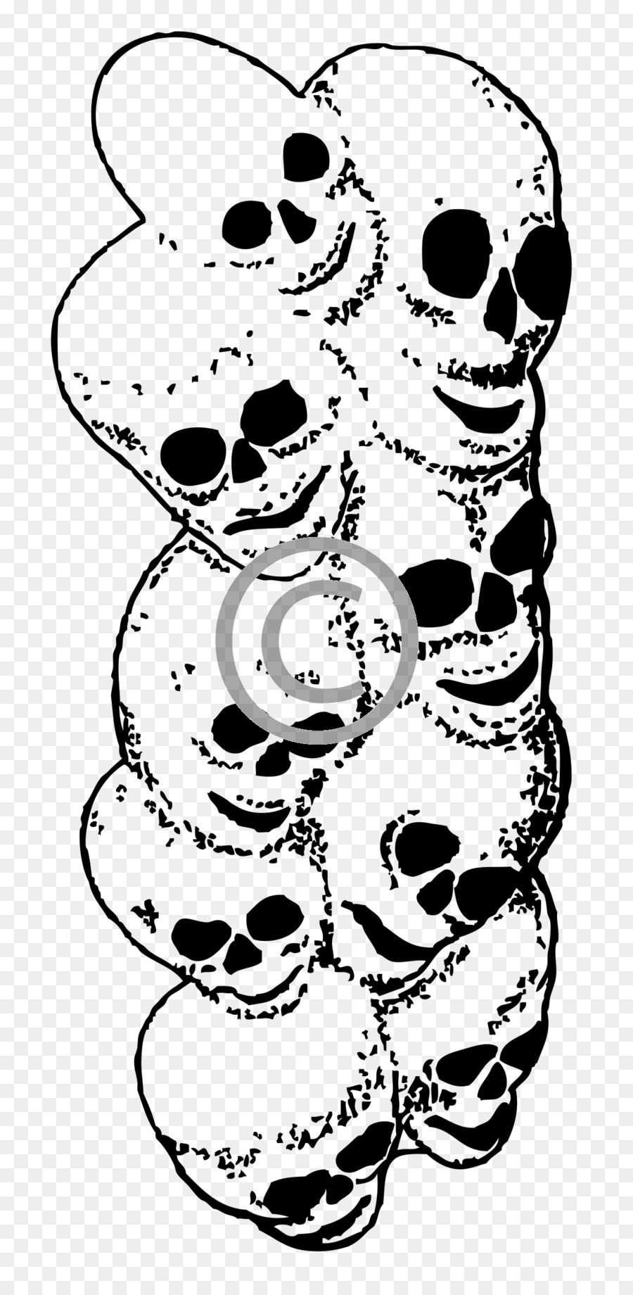 Crânio，Esqueleto PNG