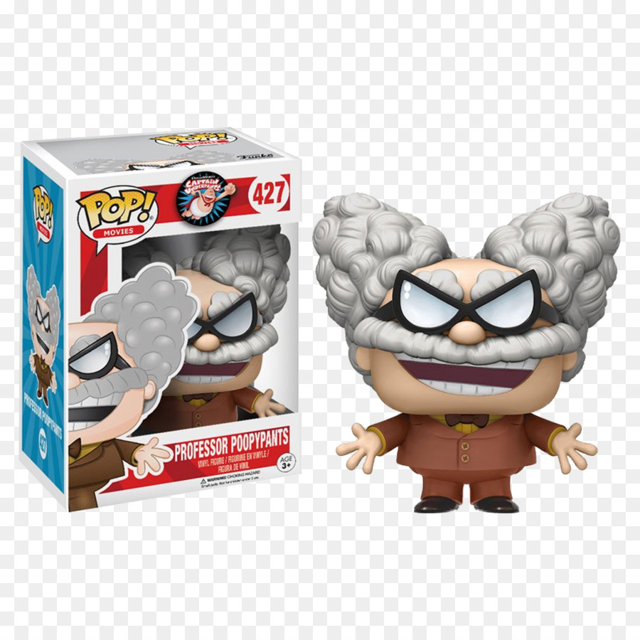 O Capitão Cuecas E A Perigosa Trama De Professor Poopypants，Funko PNG