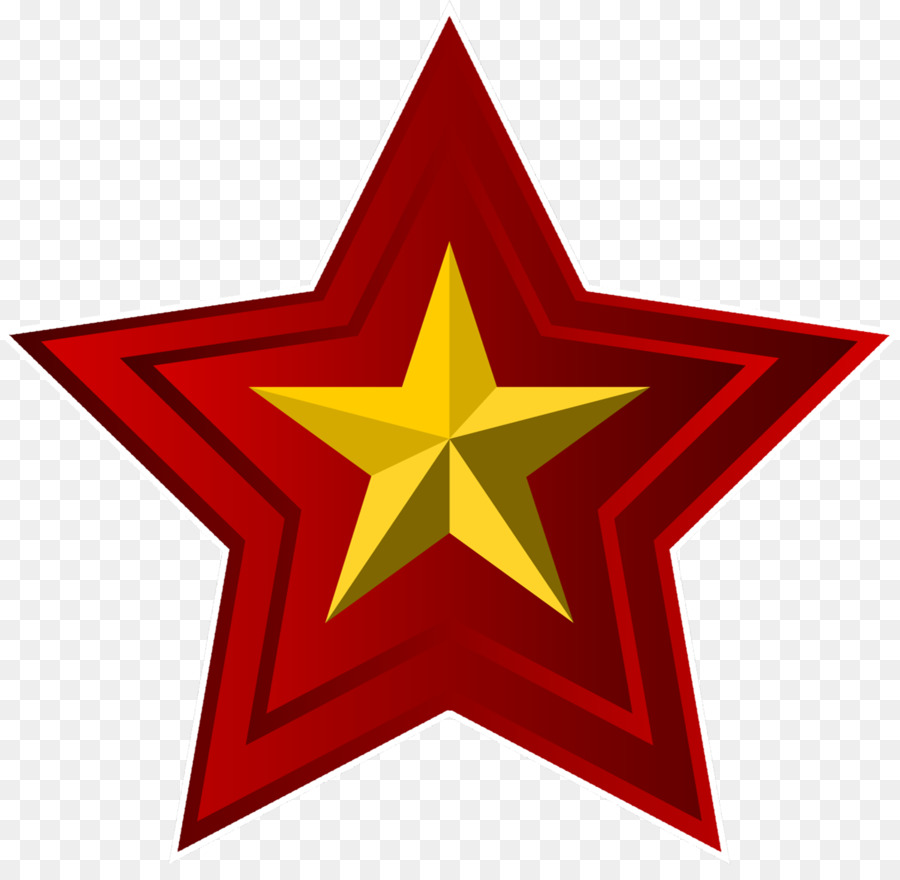 Estrela Vermelha Com Pássaro，Emblema PNG