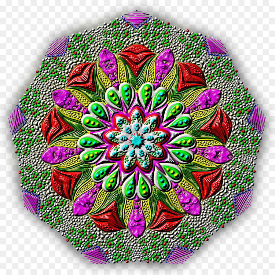 Mandala Colorida，Padrão PNG