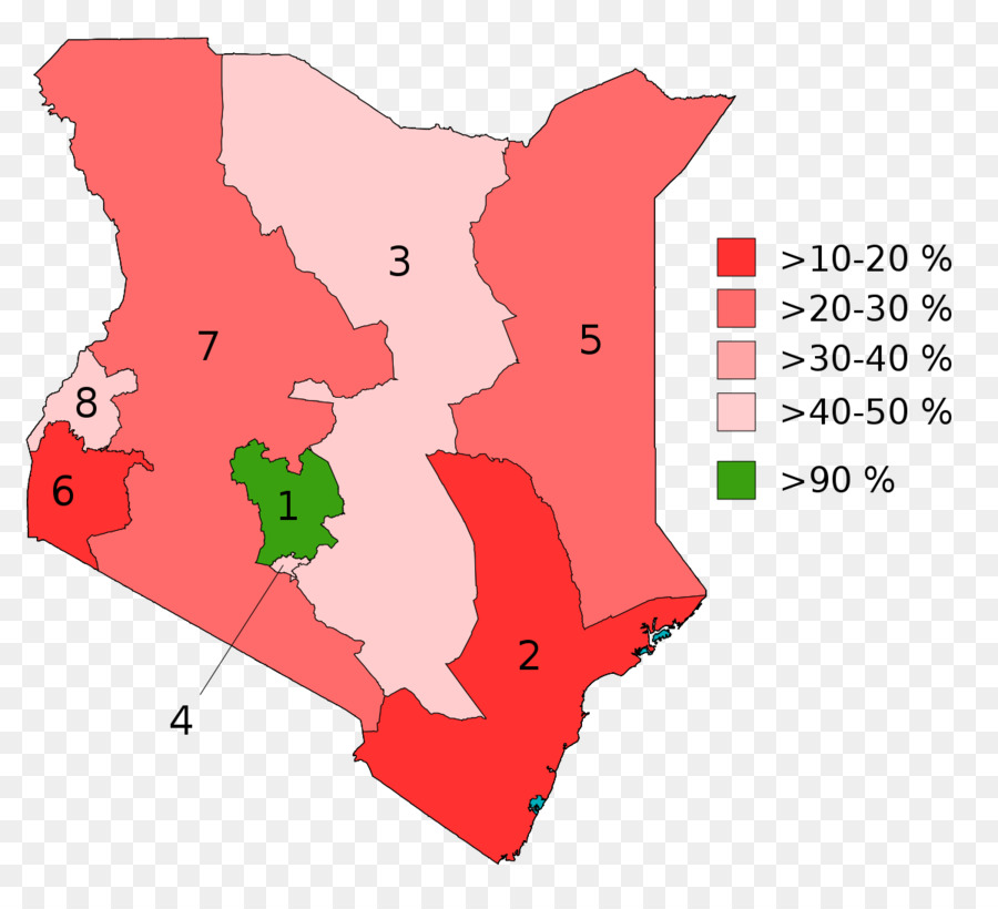 Províncias Do Quênia，De Kenyan Constitucional Do Referendo De 2005 PNG